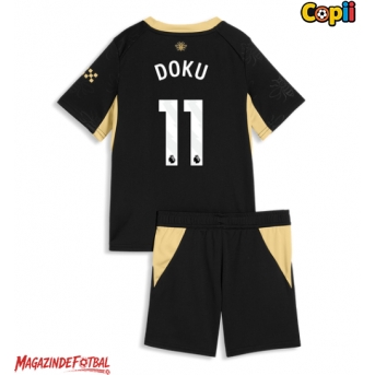 Manchester City Jeremy Doku #11 Echipament de Fotbal Replică 2026-27 Copii Deplasare (+ Șorturi)